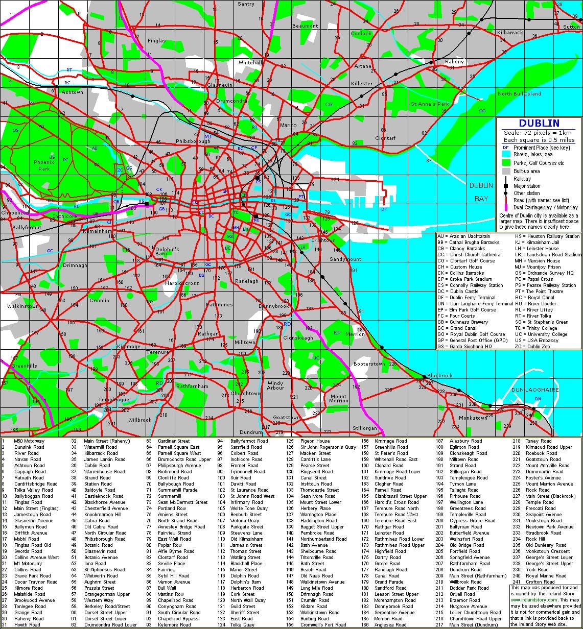 street map-Dublin