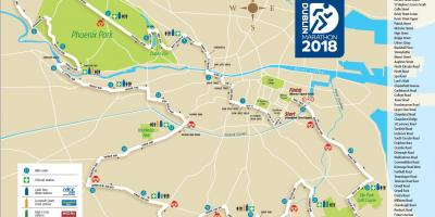 Dublin city maratonin reittikartta