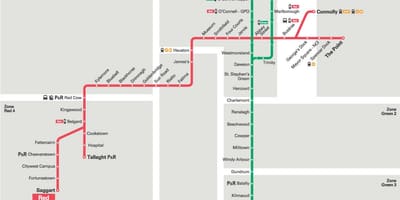 Kartta Lamk vihreä linja